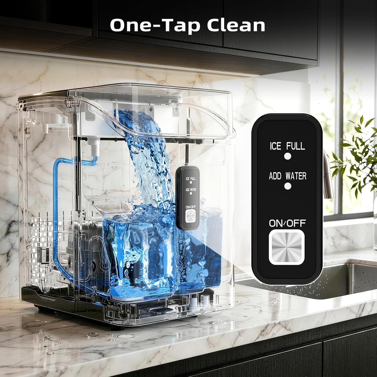 Antarctic Star Nugget Ice Maker Countertop