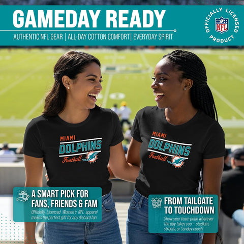 NFL Women's Gameday T-Shirt - Relaxed Fit Short Sleeve Tee