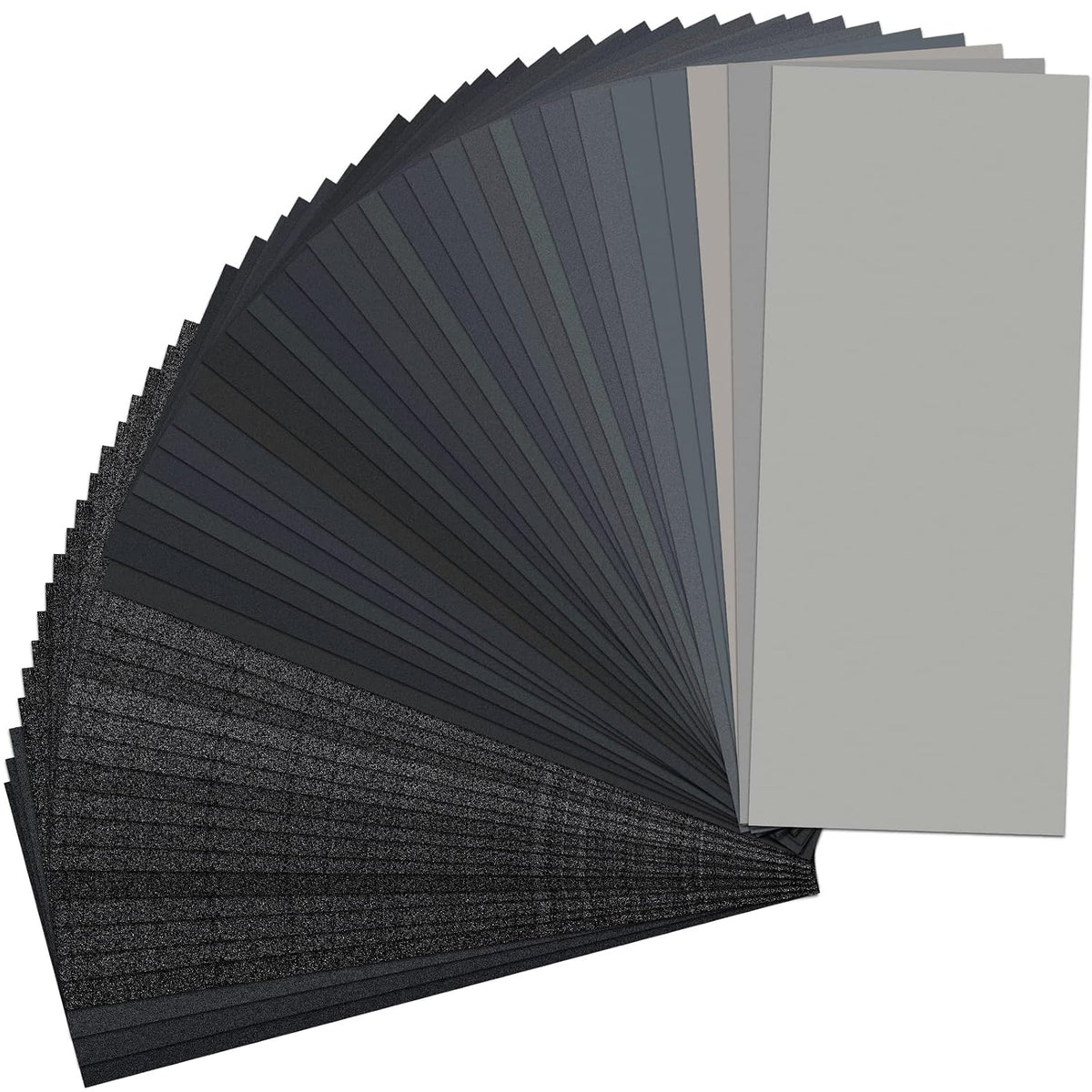 48 PCS Sandpaper 120-5000 Grit Wet Dry Sand Paper 9x3.6 for Wood Metal Car