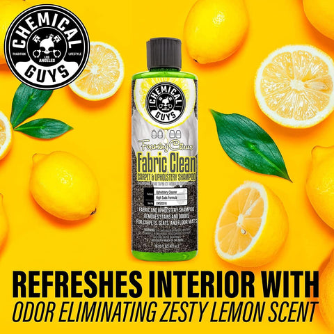 Chemical Guys, Foaming Citrus Fabric & Carpet Cleaner, Seats & Mats, 16 oz