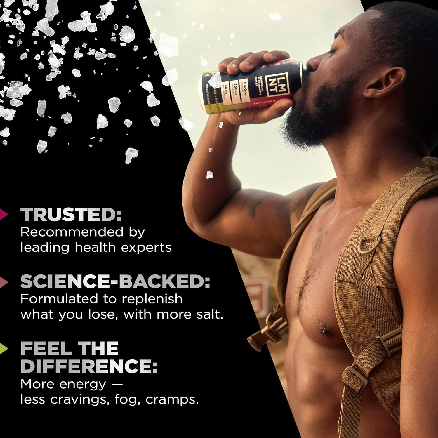 LMNT Sparkling Electrolyte Drink - Black Cherry Lime | 12-Count