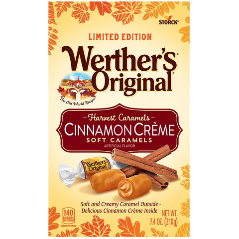 Werther's Original Soft Cinnamon Crème Caramels, 7.4 Oz Bag