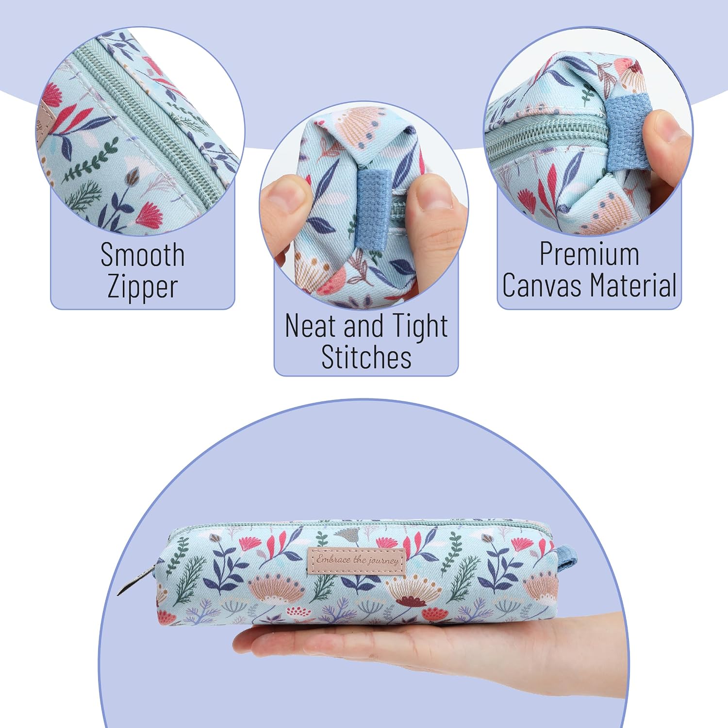 Mr. Pen- Cute Pencil Case Pouch, Multipurpose Canvas Bible Pencil Pouch