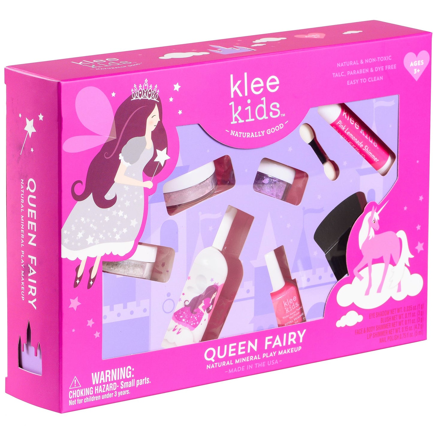 Luna Star Naturals Klee Kids Natural Mineral Makeup 6 Piece Kit, Queen Fairy