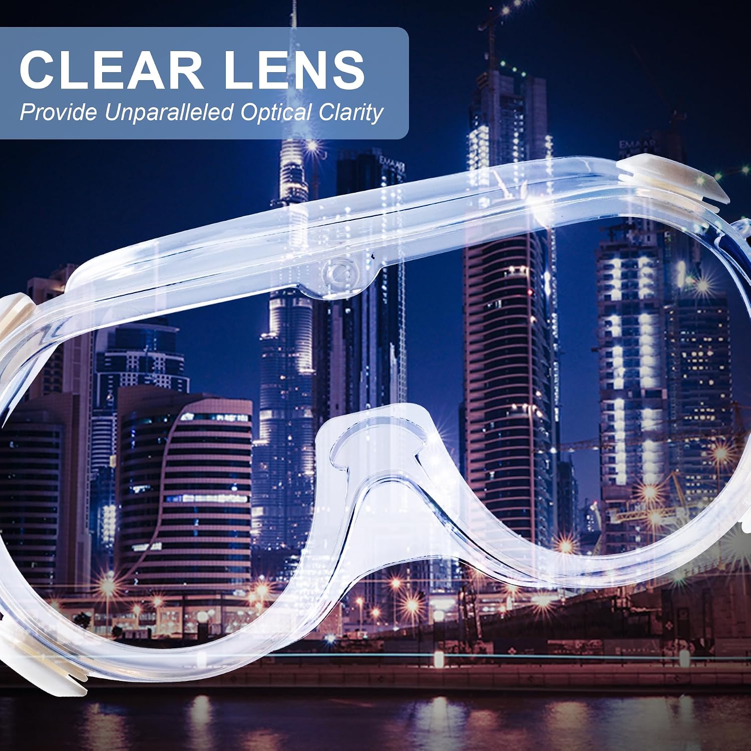 Honmein 2-Pack Safety Goggles, Anti-Fog Lab Goggles for Men and Women