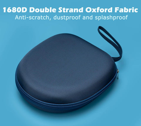 Ginsco Universal Headphone Case Compatible with JBL Tune 510BT 720BT, Sony WH-CH 720N/WH-CH520, with Sony/JBL/Soundcore Q20 Q30/BERIBES/TOZO/KVIDIO etc Wireless Headphones Navy Blue
