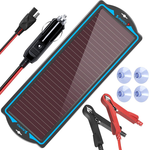 SUNAPEX 12V Solar Battery Charger Trickle Maintainer Kit for Car