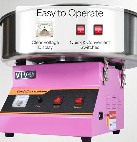 VIVO Pink 1030W Electric Cotton Candy Machine, CANDY-V001