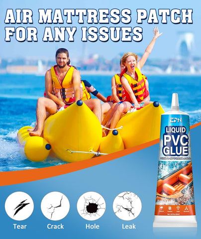 EPN Air Mattress Patch Kit, Waterproof Vinyl Pool Patch Repair Kit, 80 mL