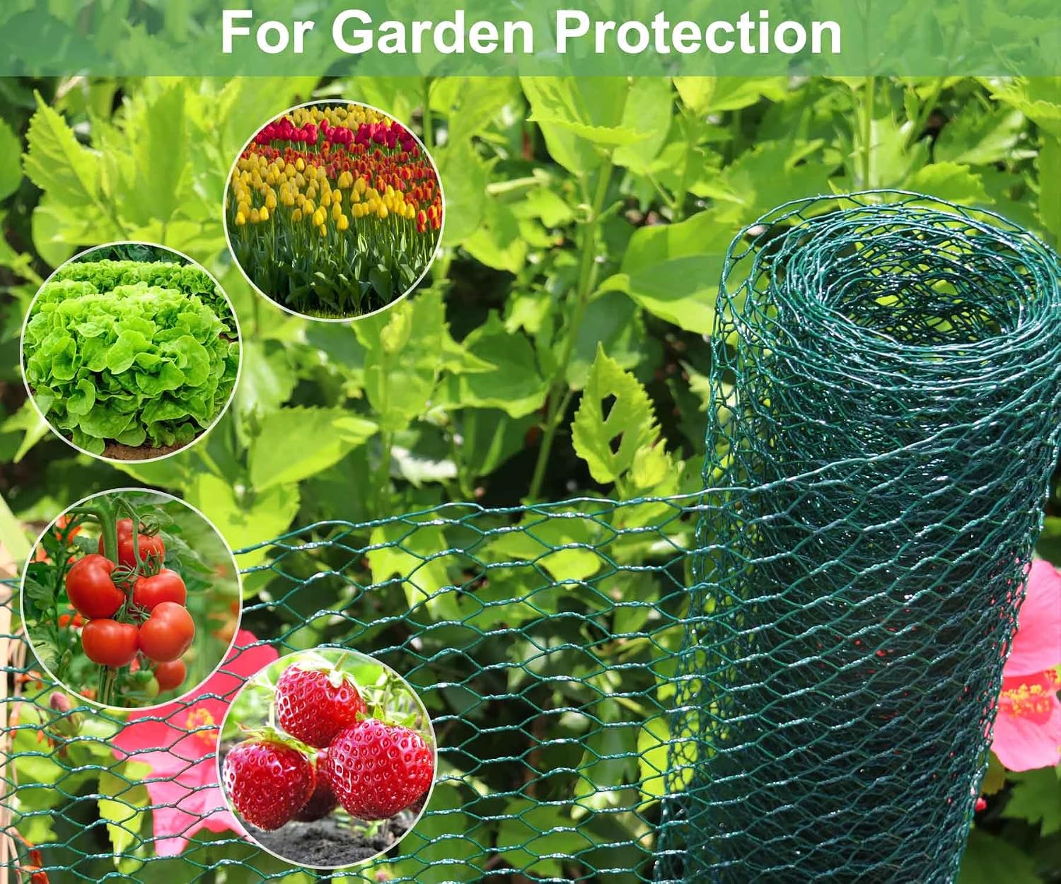 Mklsit Chicken Wire for Floral Arrangements, 15.7 x 157 Inches, Green