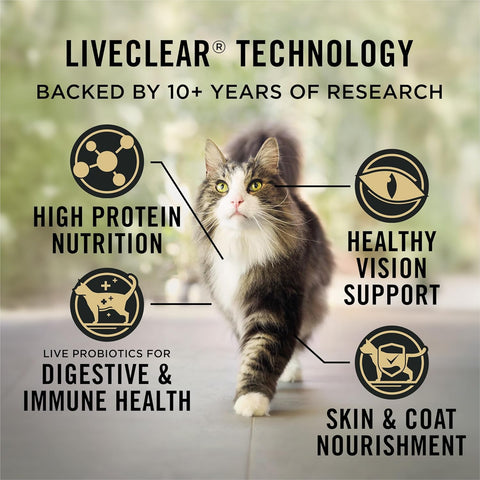 Purina Pro Plan LiveClear Allergen Reducing Dry Cat Food, Chicken, 7 lb