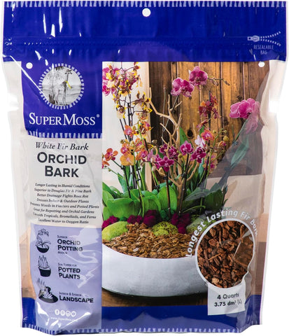 SuperMoss (23120) Orchid Potting Bark, Natural Brown, 1560 cu In. (Package May Vary)