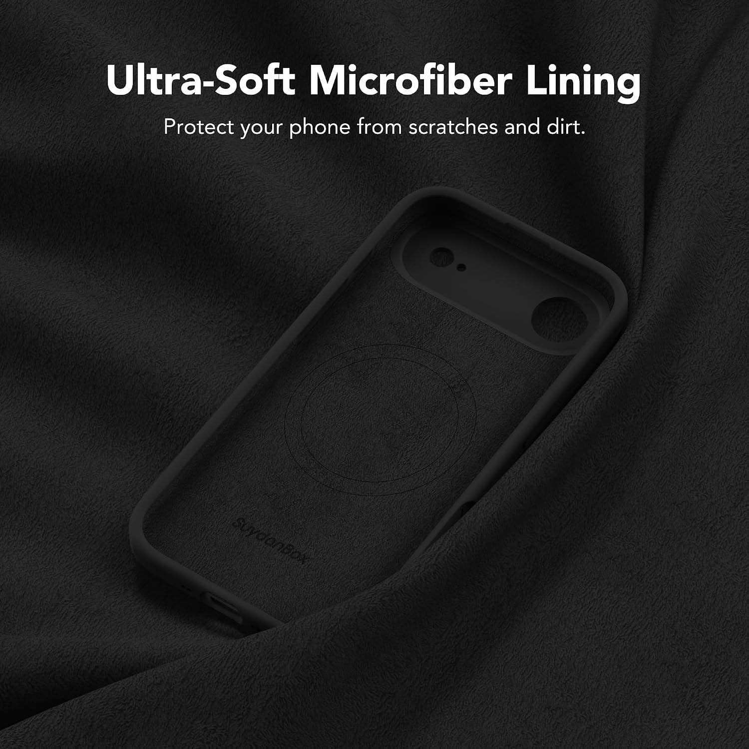 Magnetic for iPhone Air Case Silicone Black