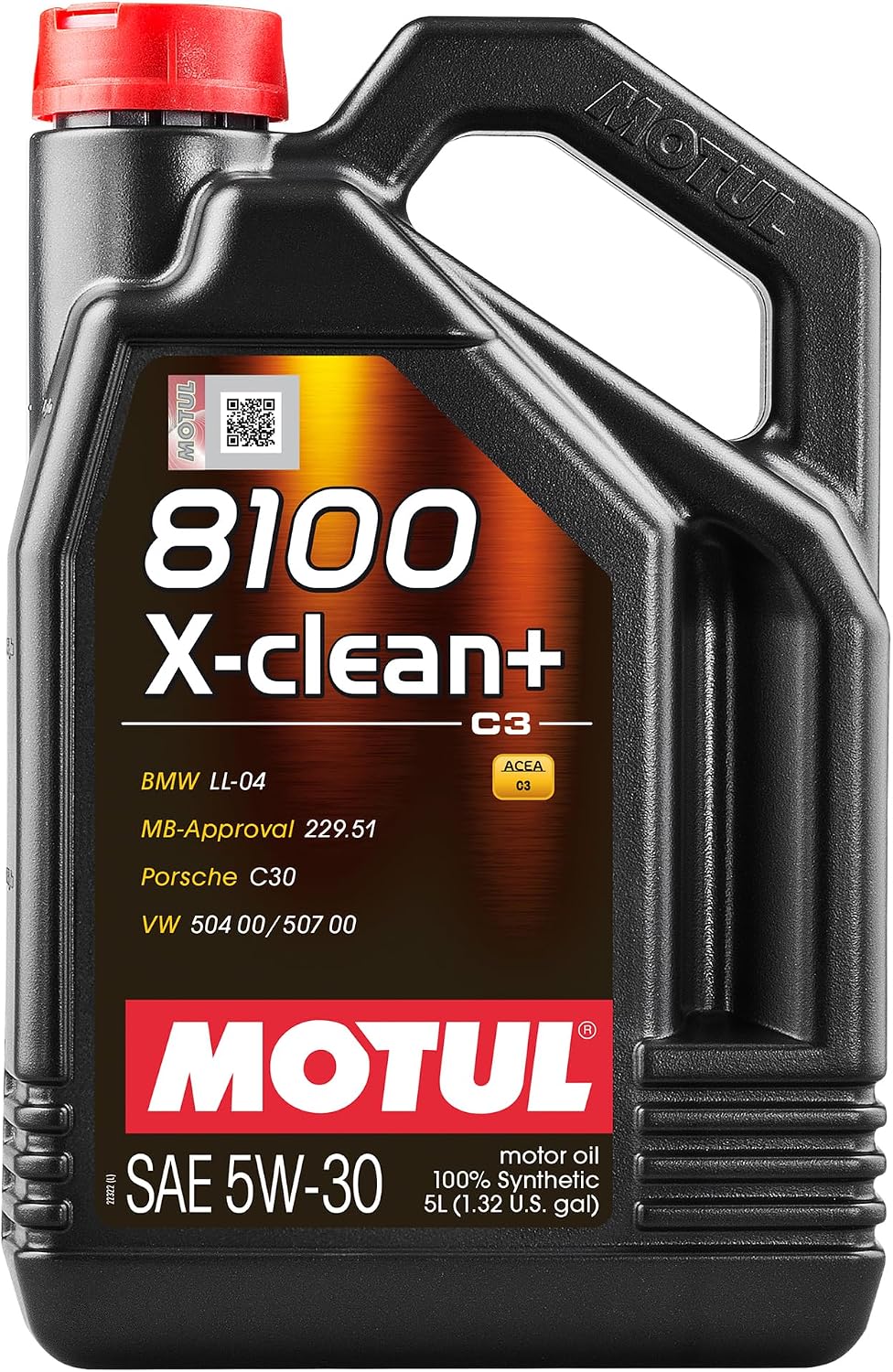 Motul 8100 X-Clean 5W-30 Full Synthetic Motor Oil | Engineered to Help Protect Emissions Systems, Clean Engine Performance | Long Drain Capable, Improved Engine Responsiveness | 5L