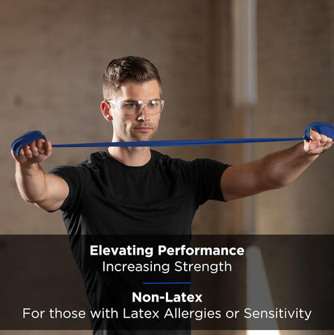 THERABAND Resistance Bands Set, Elastic Bands for Exercise & Physical Therapy, Strength Training for Upper & Lower Body Fitness