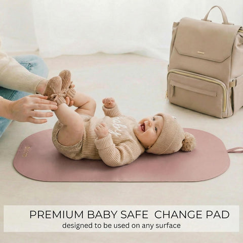 Beautiful Portable Baby Changing Pad - Wipeable Waterproof Diaper Mat