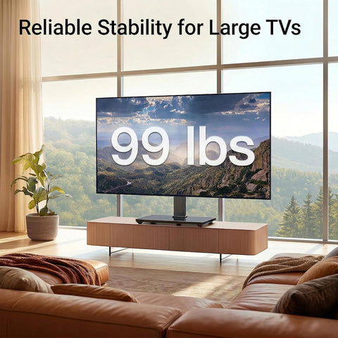 PERLESMITH Universal TV Stand Legs for 37-78 inch TVs to 99lbs with Mount