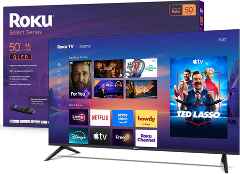 Roku Smart TV – 85-Inch Select Series, 4K HDR TV – RokuTV with Enhanced Voice Remote – Flat Screen LED Television with Wi-Fi TV Wireless Soundbar, Soundbar Exclusively for RokuTV