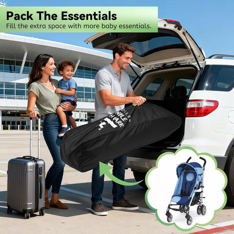 Umbrella Strollers Bag for Airplane, Stroller Travel Bag 42"H x 12"W x 12"D