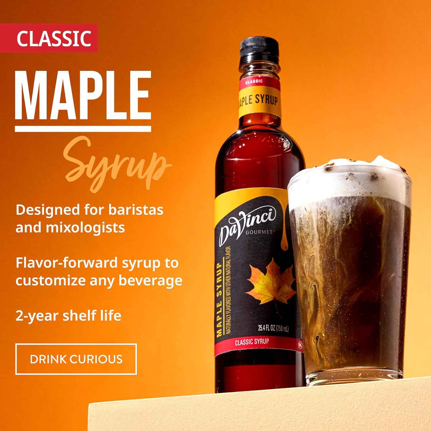 DaVinci Gourmet Maple Syrup, 25.4 Fluid Ounces (Pack of 1)
