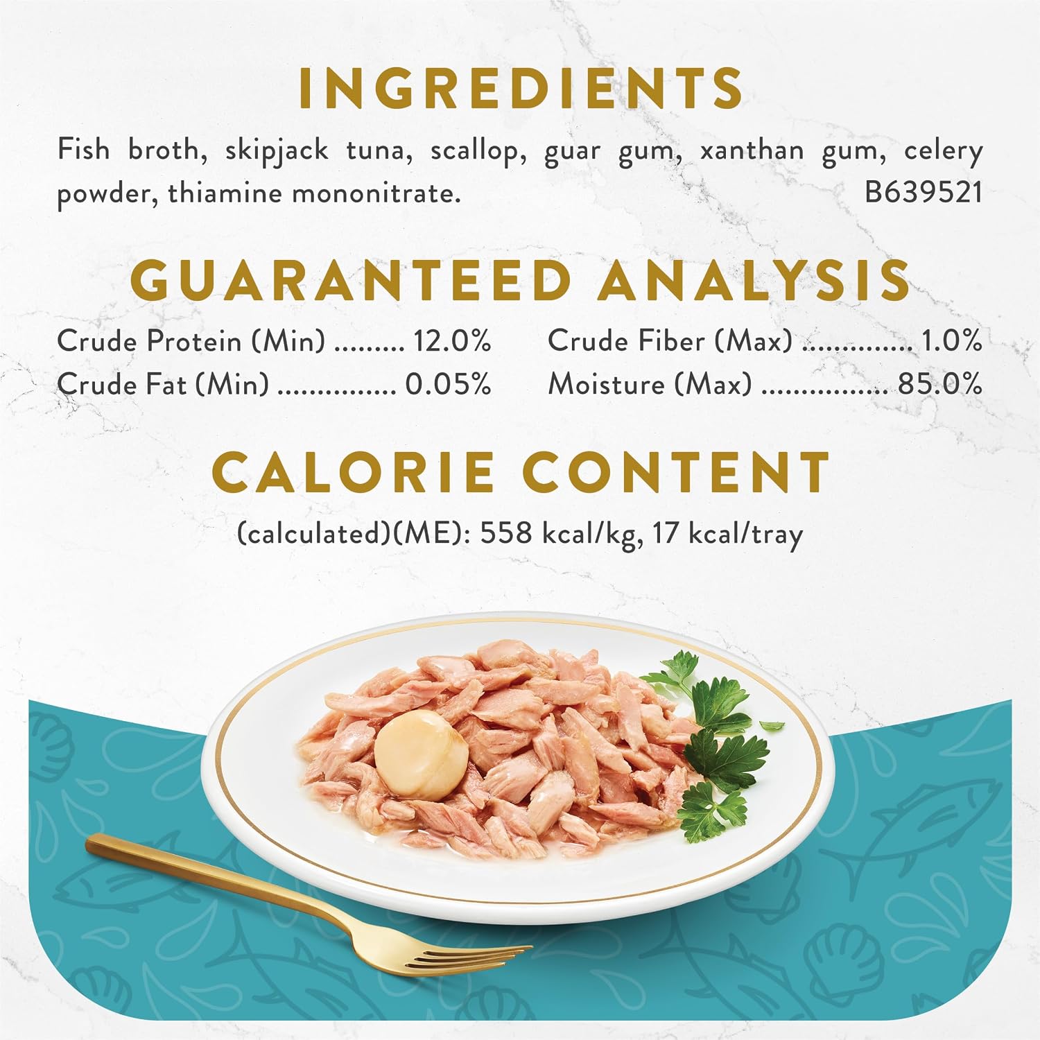 Purina Fancy Feast Appetizers, Tuna with Scallop Topper, 1.1 oz, 10-Pack