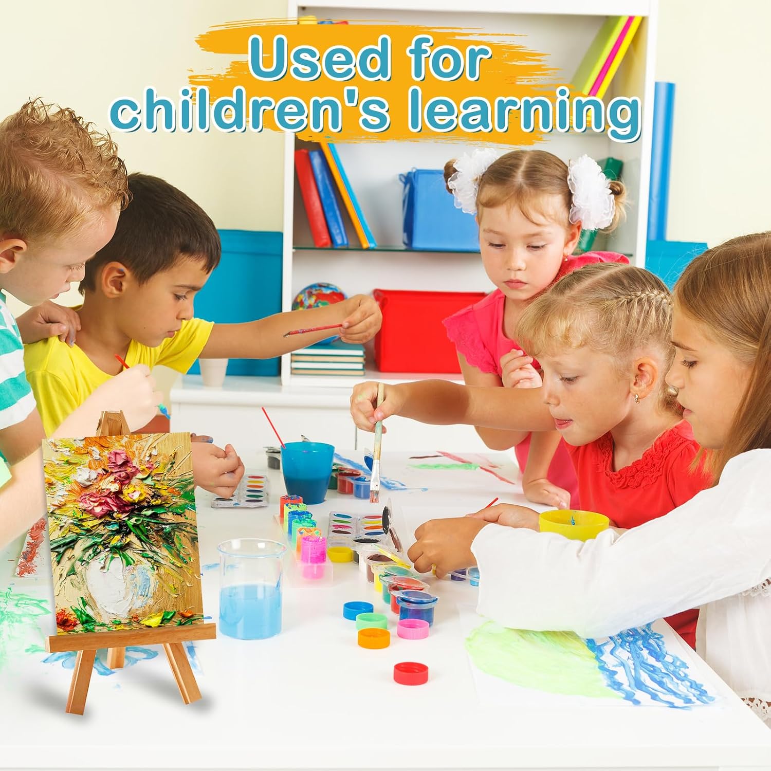 ESRICH 12 Pack 5x7 Small Canvas for Painting, Ideal for Kids & Beginners