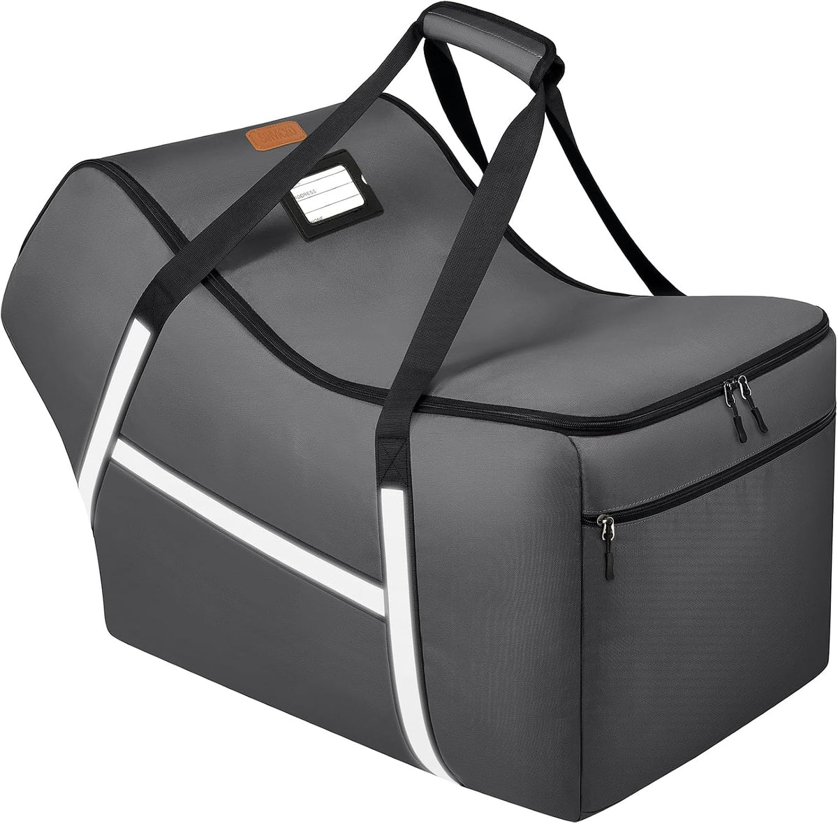 Infant Car Seat Travel Bag for Airplane Compatible with All Nuna Pipa Car Seat and Base,Chicco KeyFit 30 and Base, Padded Car Seat Bags for Air Travel,Car Seat Gate Check Bag with Side Pocket, Gray