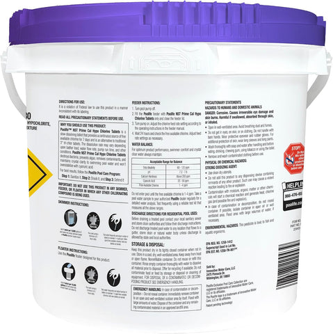 Poolife NST Prime Cal Hypo Tablets, 9 lb Slow-Dissolving Chlorine Tabs