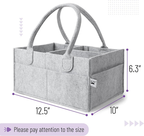Mr. Pen- Baby Diaper Caddy Organizer, Gray, Medium