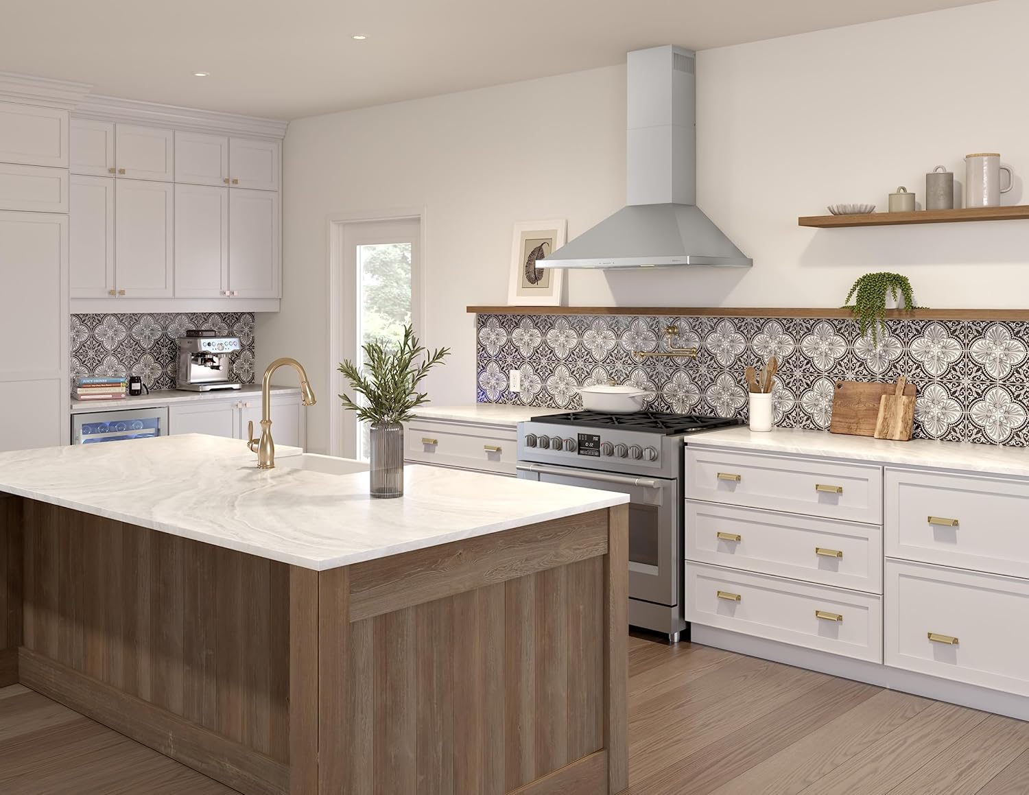Siena Energy Star 30 in. 400 CFM Ducted Wall Mount Range Hood in Stainless Steel
