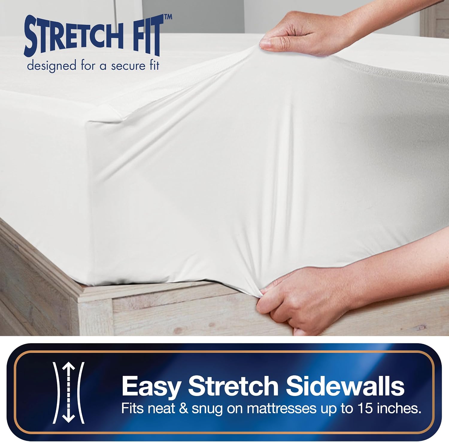 All-in-One Mattress Protector, Zippered Encasement, Water & Stain Resistant, Triple Seal Protection, RV Short Twin, White