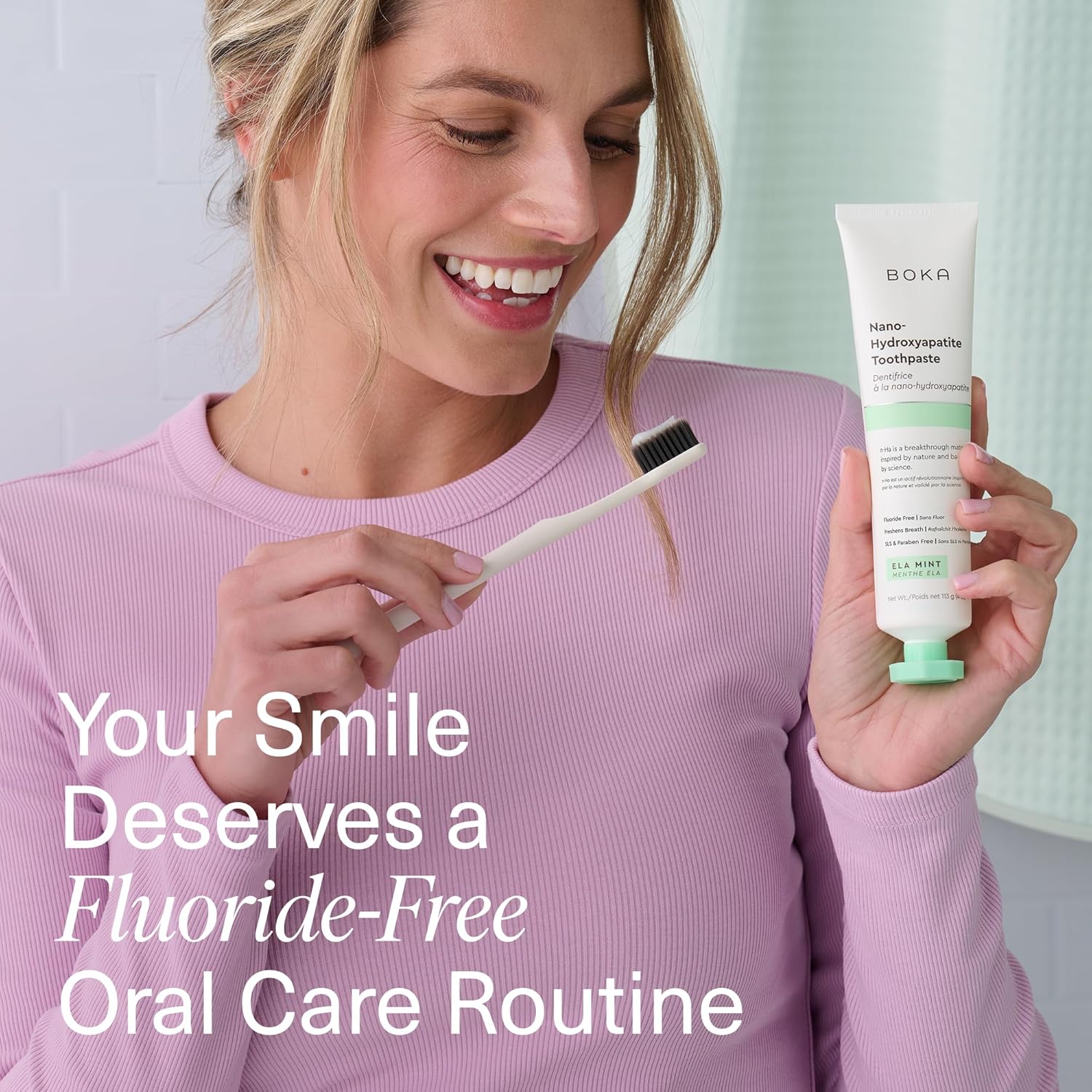 Boka Toothpaste - Fluoride Free Toothpaste, Nano Hydroxyapatite Toothpaste