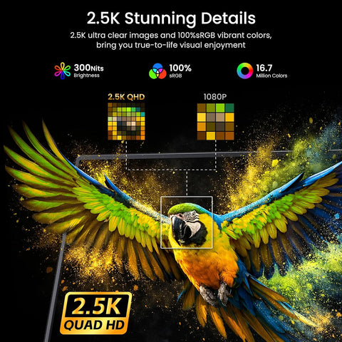 VILVA 17.3" QHD 165Hz USB-C HDMI Gaming Monitor