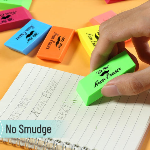 Mr. Pen- Pencil Eraser, 24 Pack, Neon Colors