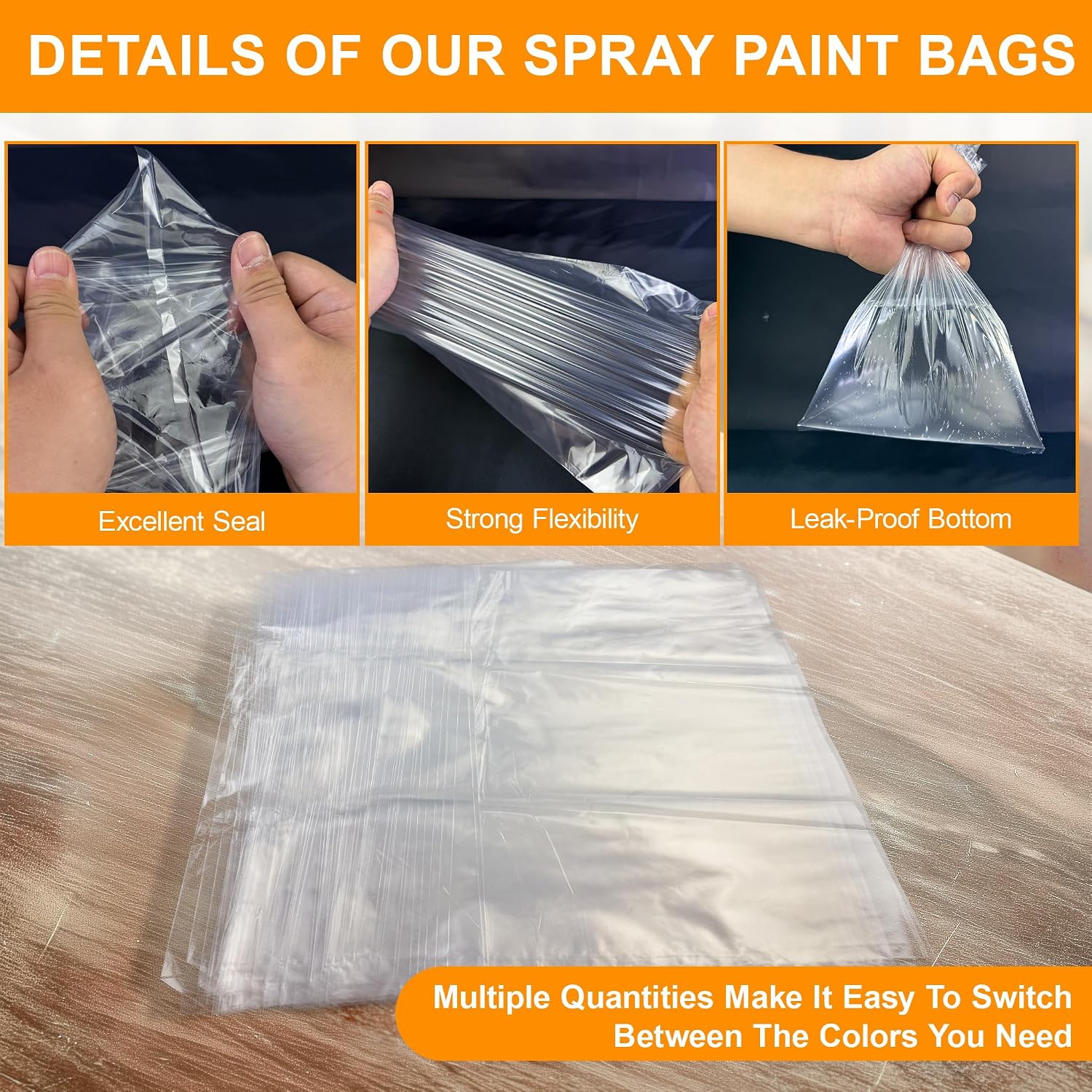 100PCS Paint Sprayer Cup Liners, 7.8" x 11.8" Disposable Paint Sprayer Bags, Replacement Canister Liners for Wagner Spray Gun & Other Paint Sprayers – Easy Cleanup for Painting Projects