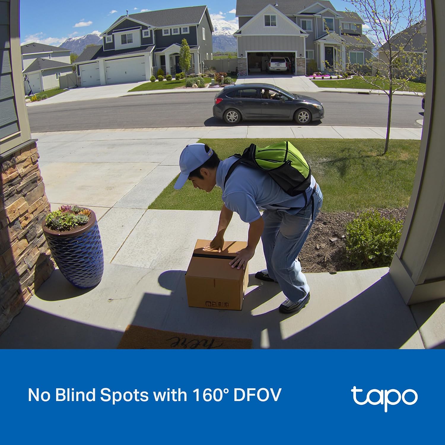 Tapo 2K Wireless Smart Video Doorbell, D205, 160° Ultra-Wide View