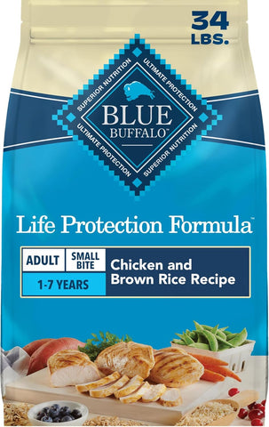 Blue Buffalo Life Protection Formula Small Bite Chicken Dry Dog Food, 34 lb