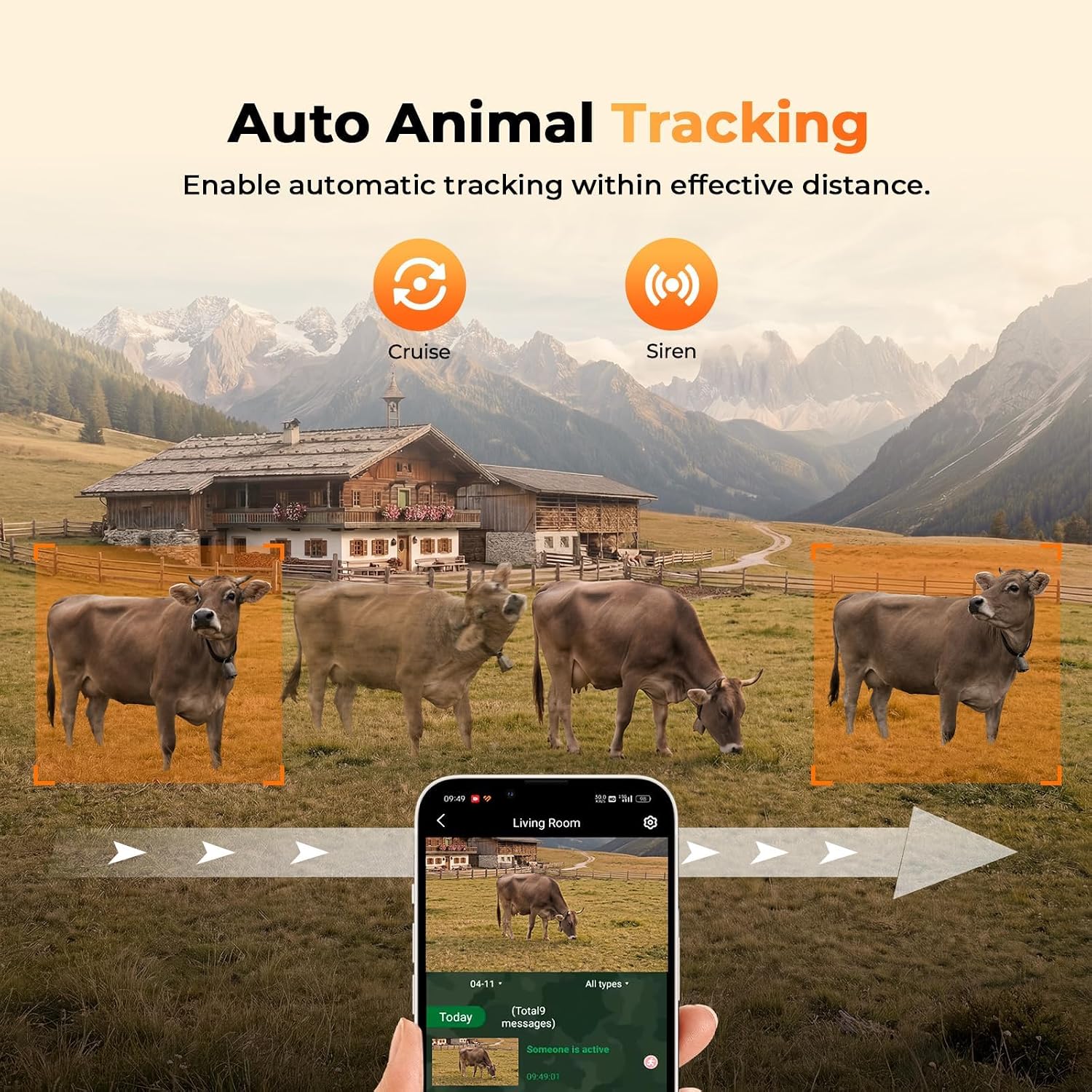4G LTE Cellular Trail Camera 2 Pack, Human Auto Tracking with 2,5K HD Live