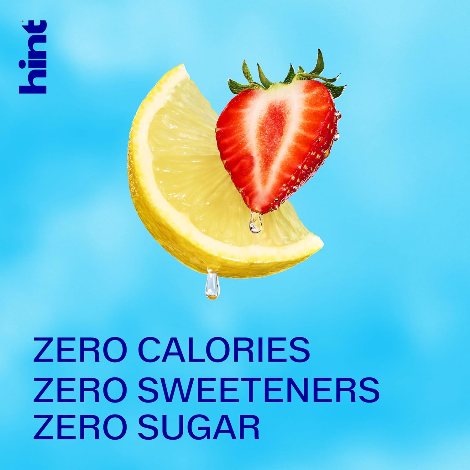 Hint Flavored Water Zero Sugar 0 Calories - Strawberry Lemon (12 pack)
