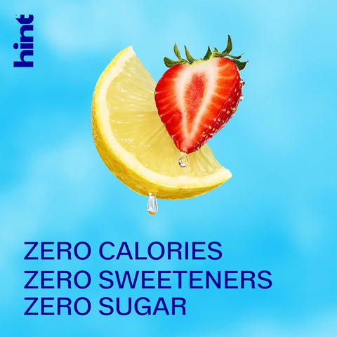 Hint Flavored Water Zero Sugar 0 Calories - Strawberry Lemon (12 pack)