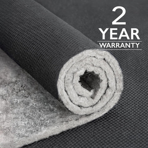 RUGPADUSA - Dual Surface - 10' Square - 3/8" Thick - Felt + Rubber - Enhanced Non-Slip Rug Pad - Adds Comfort and Protection - for Hard Surface Floors