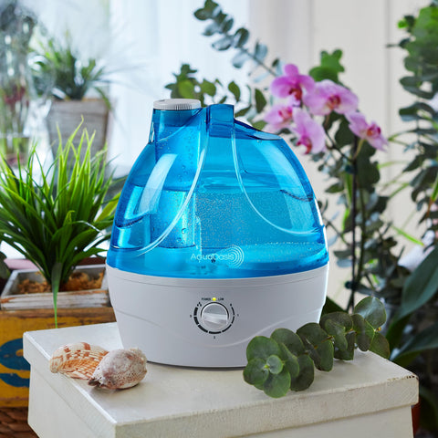 AquaOasis® Cool Mist Humidifier (2.2L Water Tank) Quiet Ultrasonic Humidifiers for Bedroom & Large room - Adjustable -360 Rotation Nozzle, Auto-Shut Off, Humidifiers for Babies Nursery & Whole House