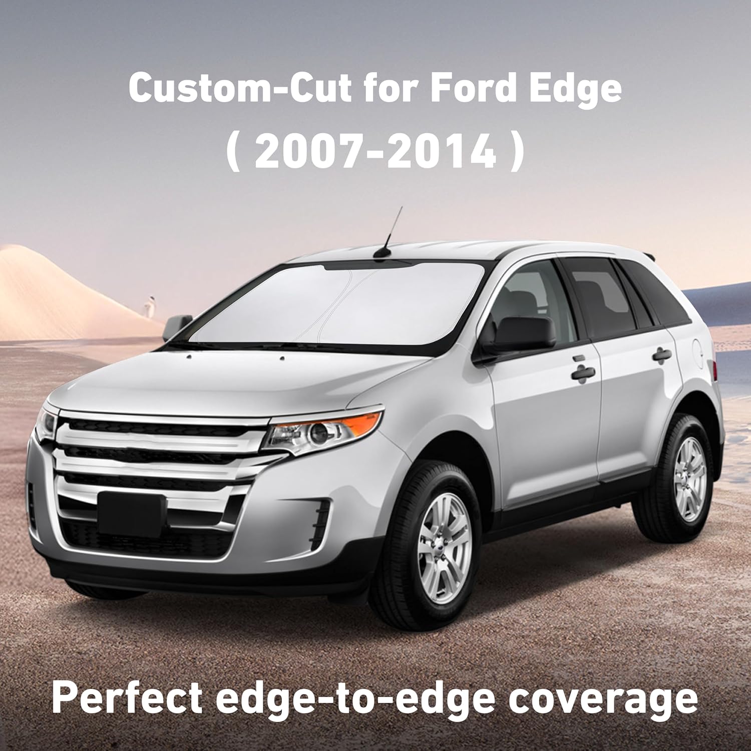 EcoNour Windshield Sunshade Compatible for Ford Edge 2007-2012 2013 2014