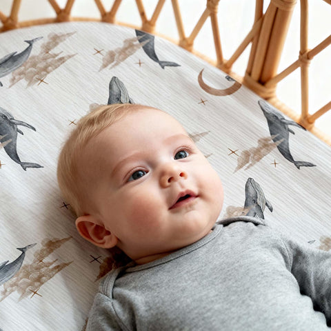 Gllquen Baby Muslin Bassinet Sheets 3pk, Soft Cotton Baby Sheet 33x17