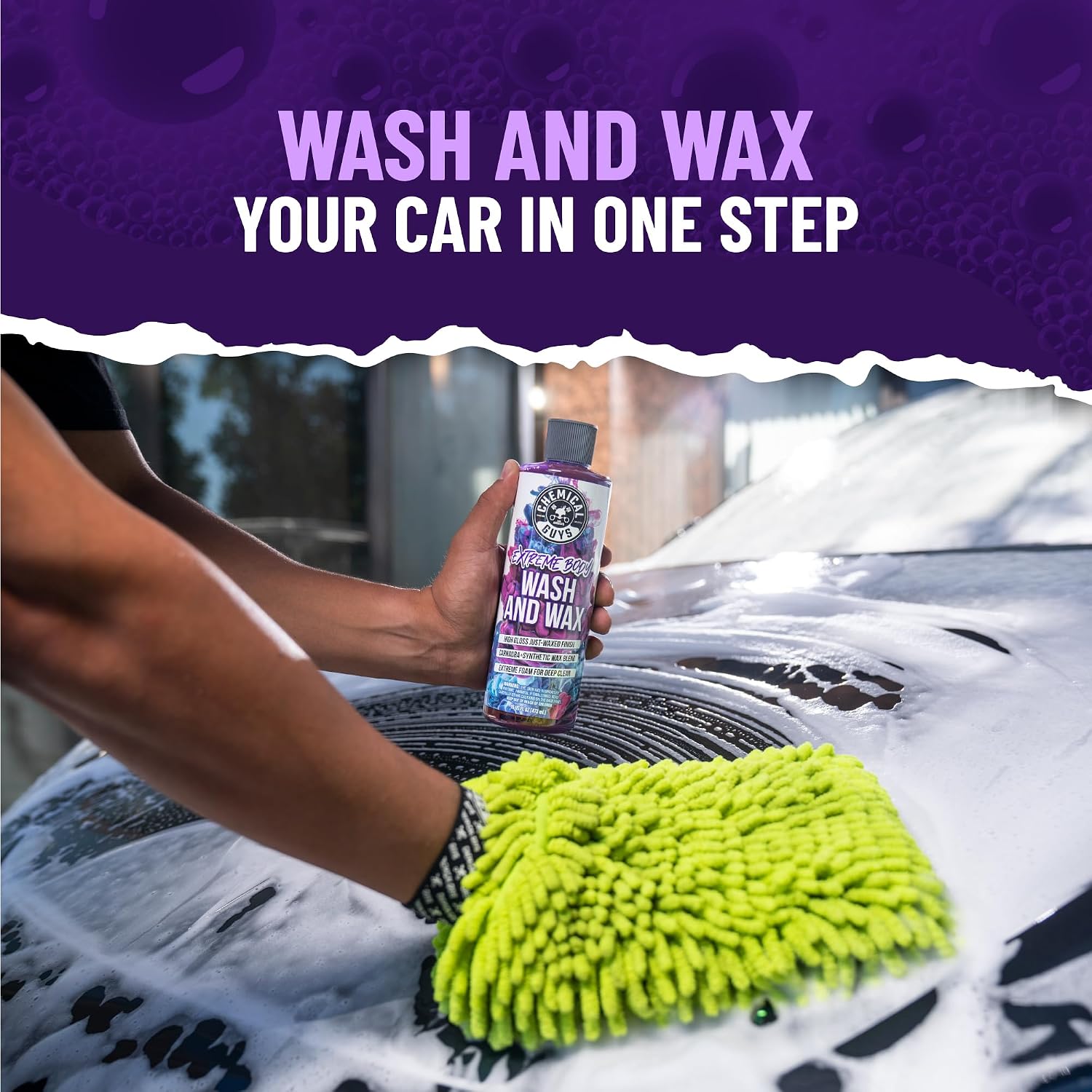 Chemical Guys Extreme Bodywash & Wax Car Wash Soap, 16 oz