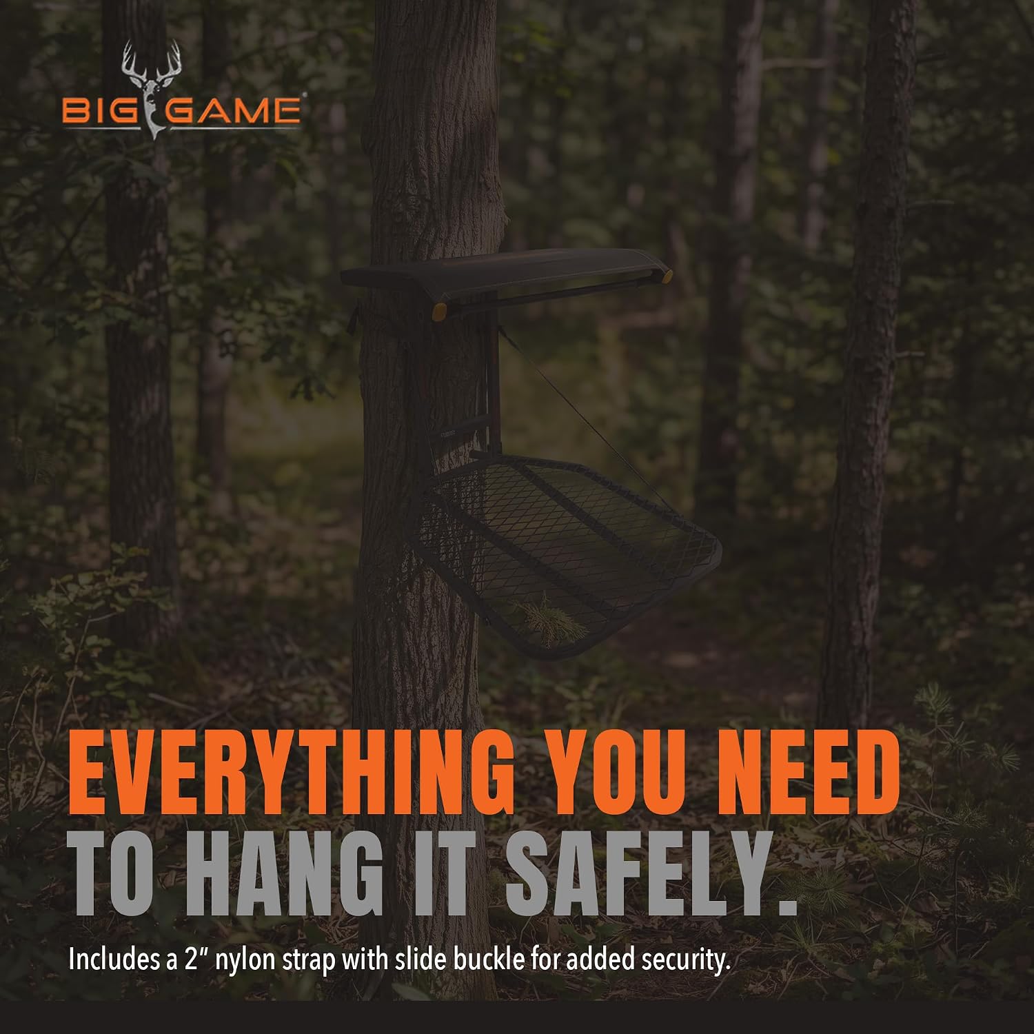 BIG GAME Captain 1-Person Hang-On Treestand with Flex-Tek Seat