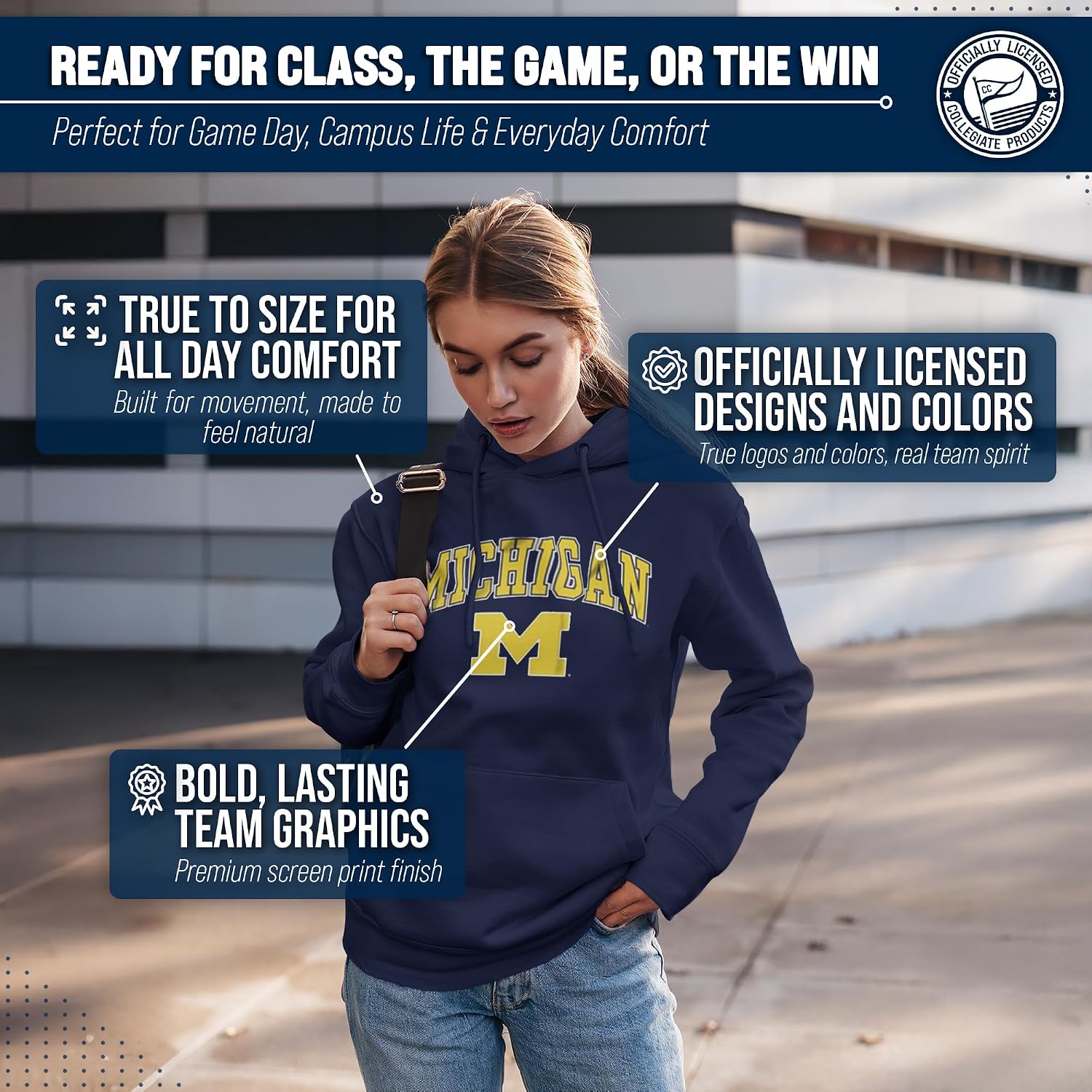 Campus Colors NCAA Team Spirit Crewneck Sweatshirt Men Women