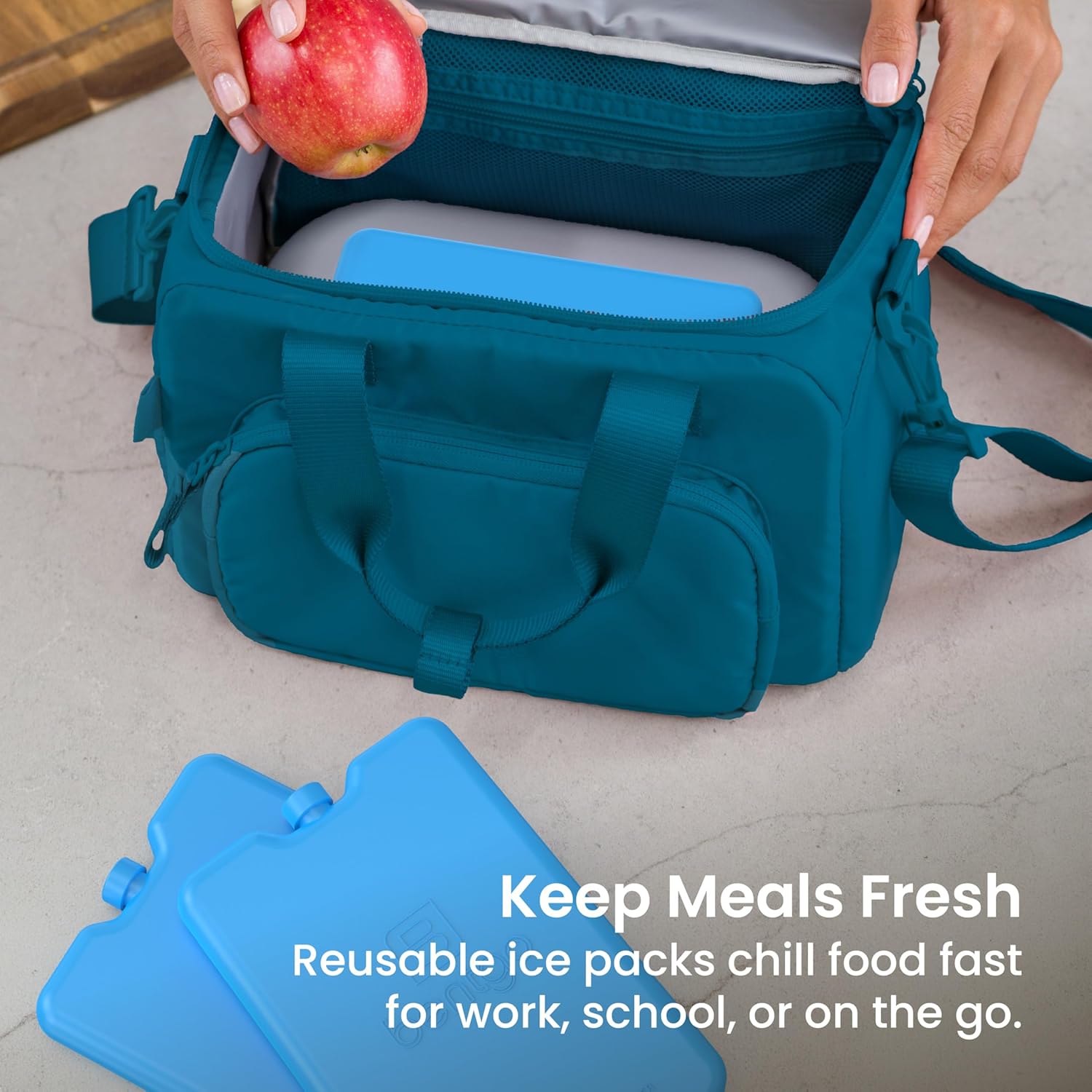 Bentgo Chillers Ice Packs, Slim Reusable Lunch Ice Packs, 4-Pack