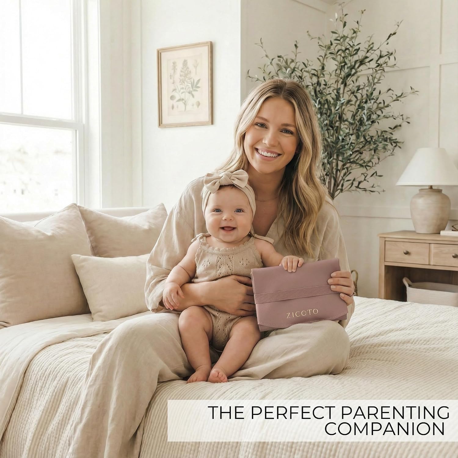 Beautiful Portable Baby Changing Pad - Wipeable Waterproof Diaper Mat