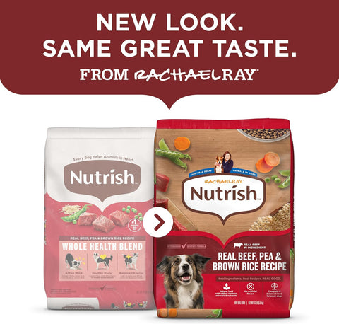 Nutrish Dry Dog Food, Beef, Pea & Brown Rice, 40 lb. Bag (Rachael Ray)